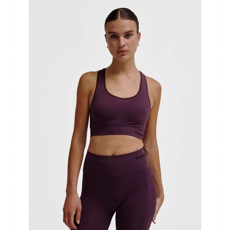 Hummel Tif Seamless Top Sport BH Dames Paars | 924665-671