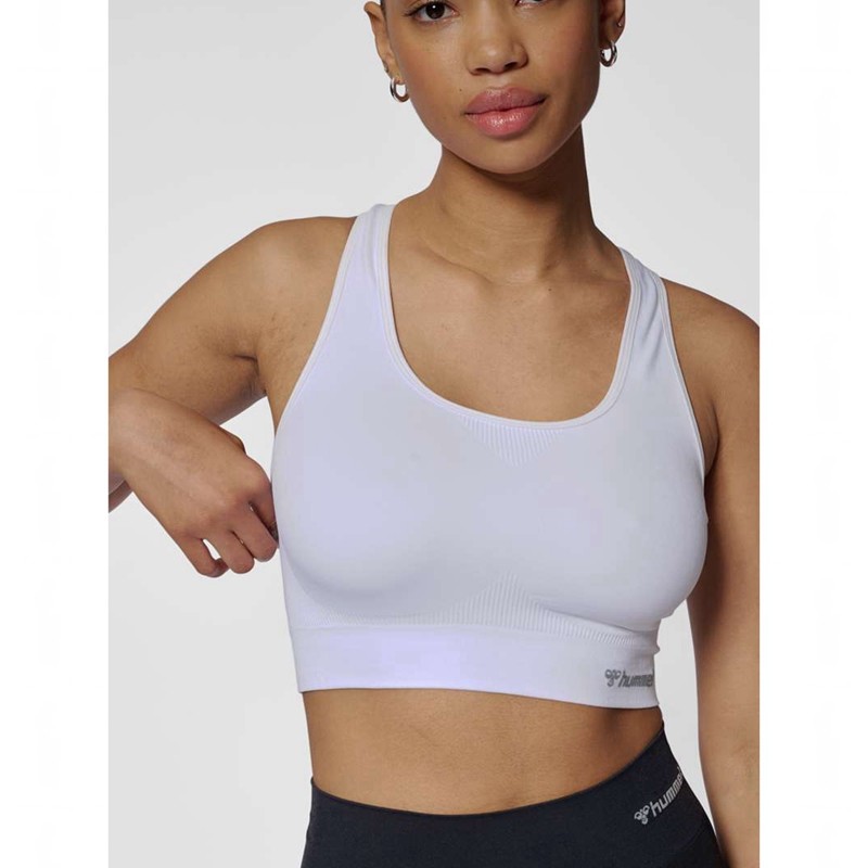 Hummel Tif Seamless Top Sport BH Dames Wit | 642160-728