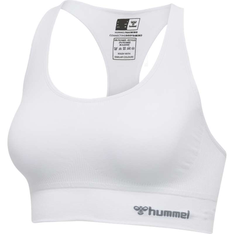 Hummel Tif Seamless Top Sport BH Dames Wit | 642160-728