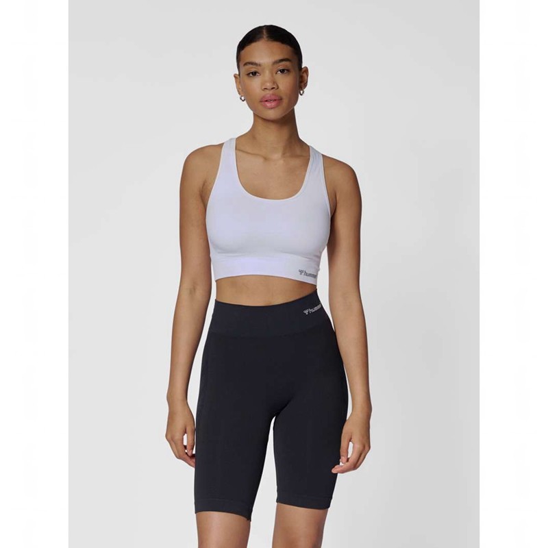 Hummel Tif Seamless Top Sport BH Dames Wit | 642160-728