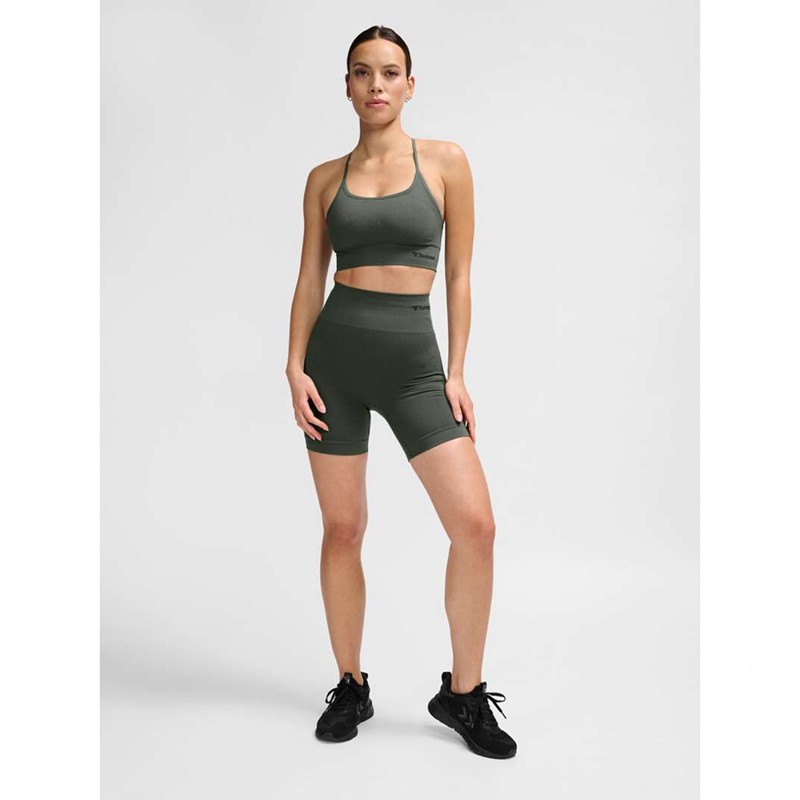 Hummel Tiffy Seamless Top Jurk Dames Groen | 426669-970