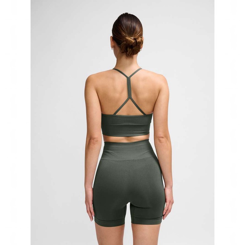 Hummel Tiffy Seamless Top Jurk Dames Groen | 426669-970