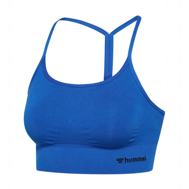 Hummel Tiffy Seamless Top Sport BH Dames Blauw | 059180-793