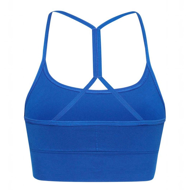 Hummel Tiffy Seamless Top Sport BH Dames Blauw | 059180-793