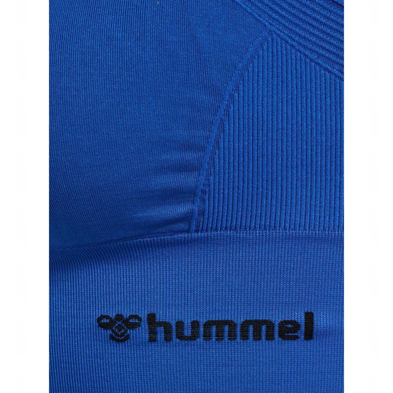 Hummel Tiffy Seamless Top Sport BH Dames Blauw | 059180-793