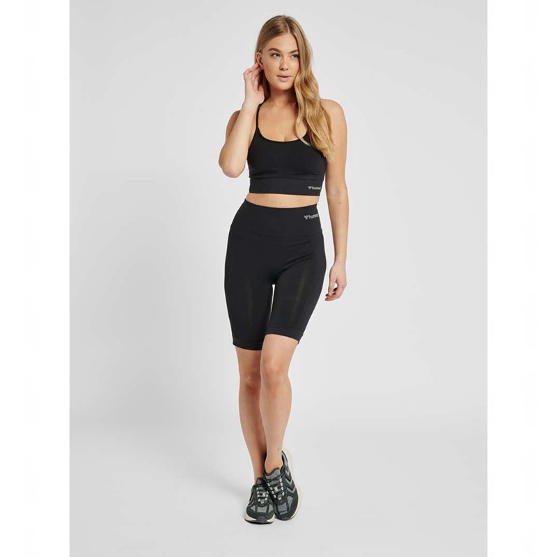 Hummel Tiffy Seamless Top Sport BH Dames Zwart | 824233-037