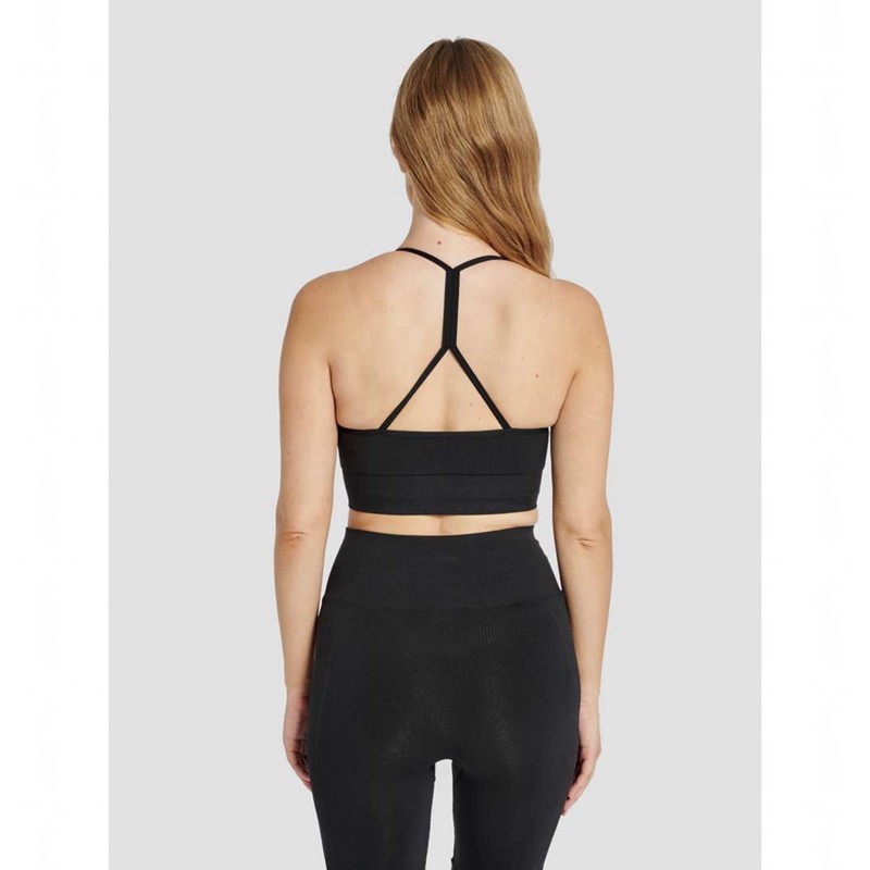 Hummel Tiffy Seamless Top Sport BH Dames Zwart | 824233-037