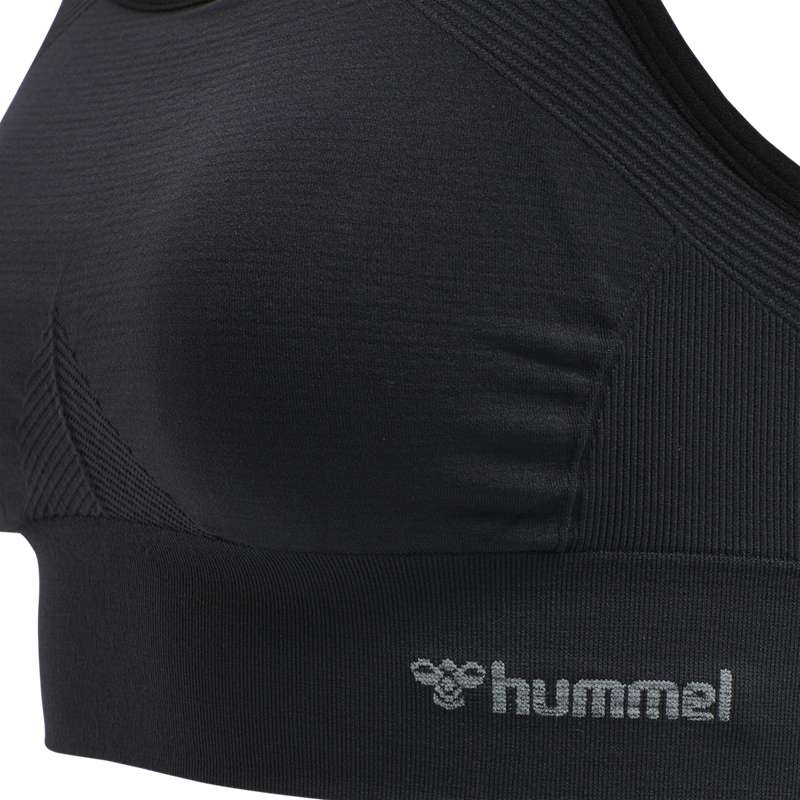Hummel Tiffy Seamless Top Sport BH Dames Zwart | 824233-037