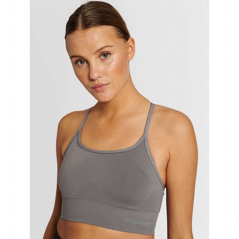 Hummel Tiffy Seamless Top Sport BH Dames Grijs | 454561-716