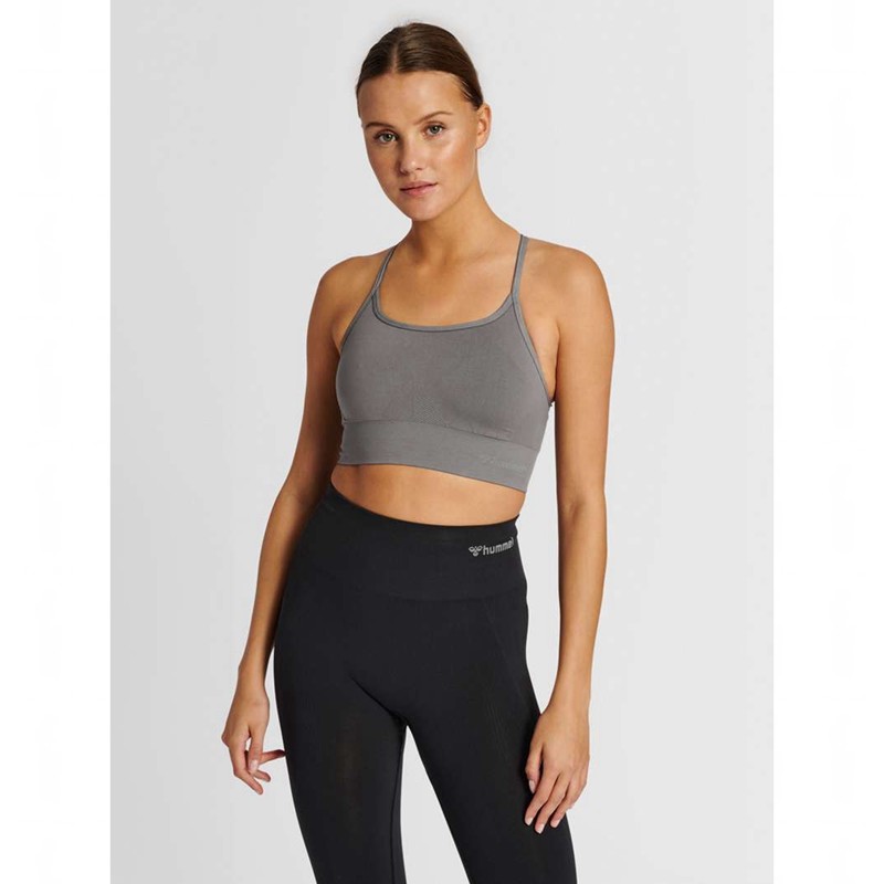 Hummel Tiffy Seamless Top Sport BH Dames Grijs | 454561-716