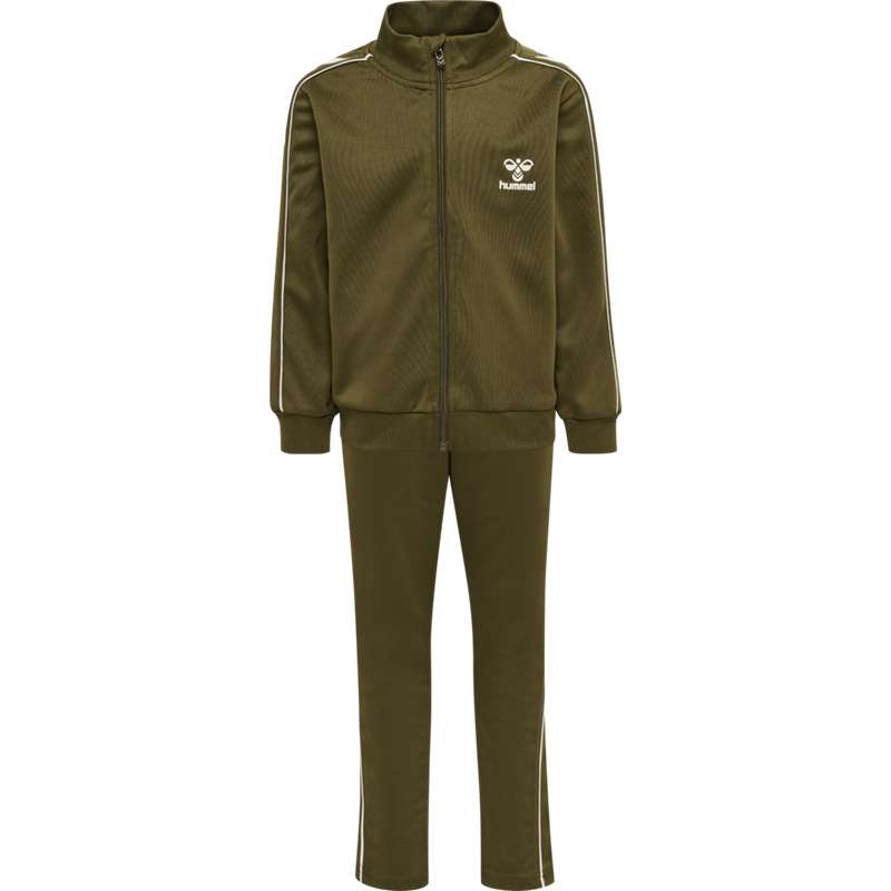 Hummel Track Tracksuit Korte Broek Kinderen Olijfgroen | 597327-854
