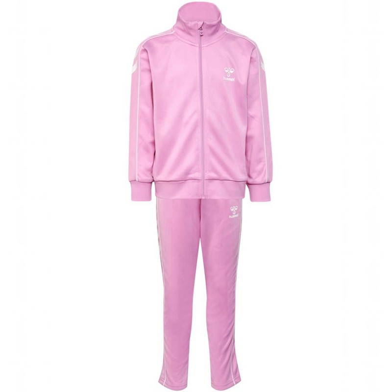 Hummel Track Tracksuit Sportkleding Kinderen Roze | 045174-655