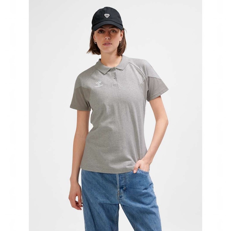 Hummel Travel Polo T-shirts Dames Grijs | 577292-411