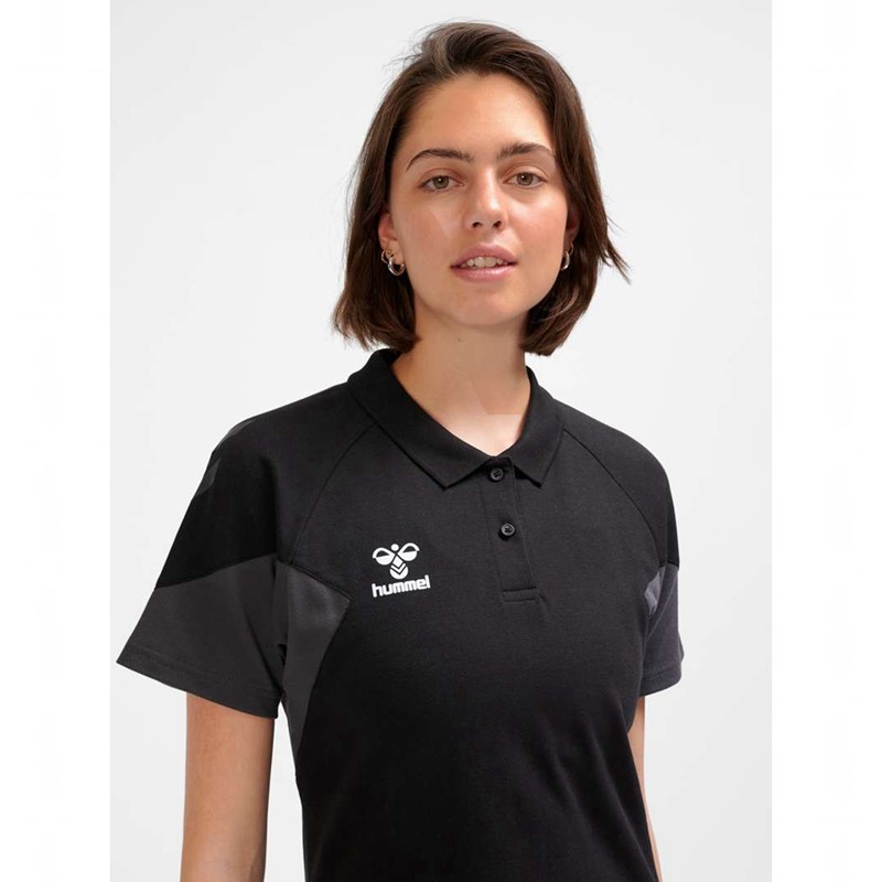 Hummel Travel Polo T-shirts Dames Zwart | 603564-085