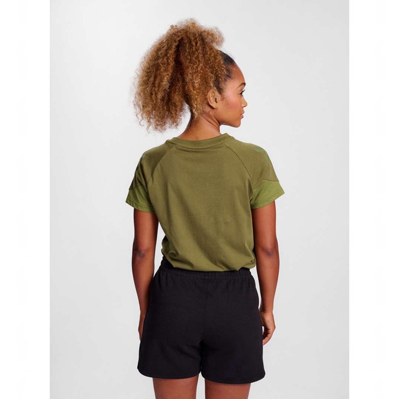 Hummel Travel S/S T-shirts Dames Olijfgroen | 003745-051