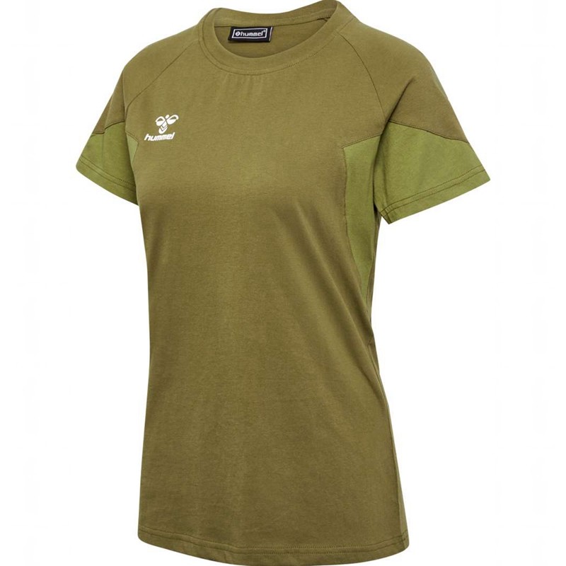 Hummel Travel S/S T-shirts Dames Olijfgroen | 003745-051