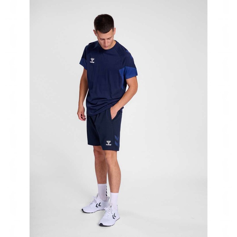 Hummel Travel S/S T-shirts Heren Donkerblauw | 547910-019