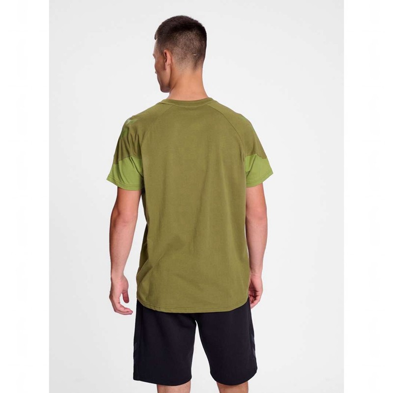 Hummel Travel S/S T-shirts Heren Olijfgroen | 546825-675