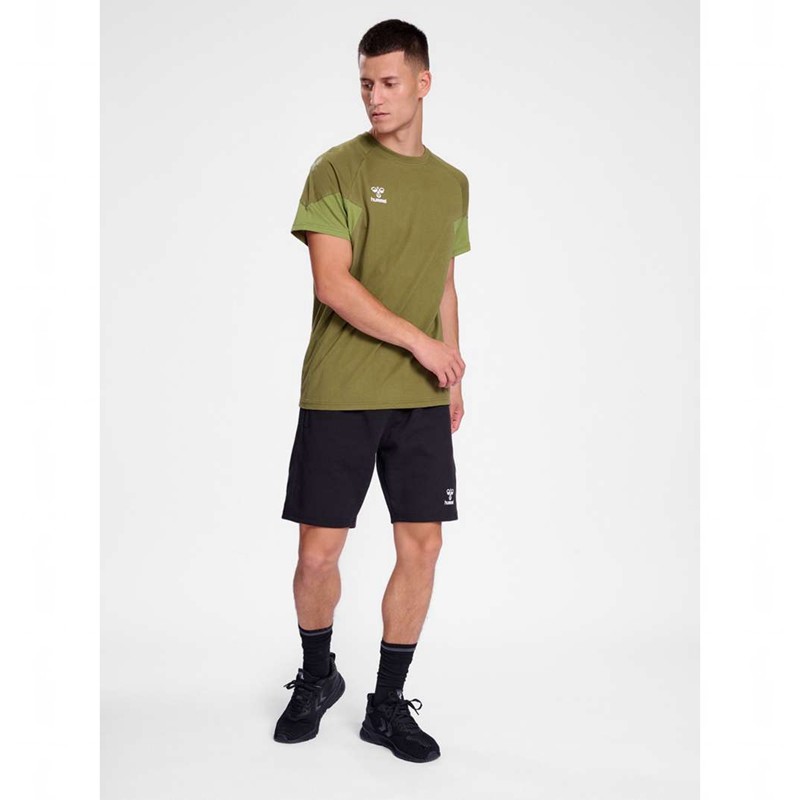 Hummel Travel S/S T-shirts Heren Olijfgroen | 546825-675