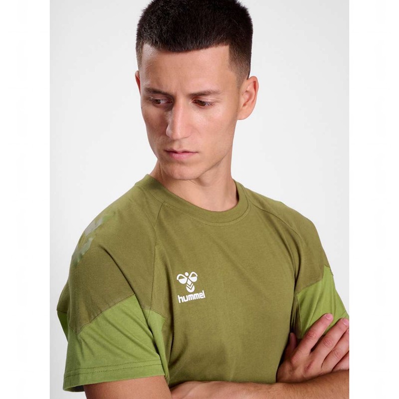 Hummel Travel S/S T-shirts Heren Olijfgroen | 546825-675