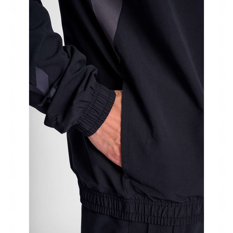 Hummel Travel Woven Jassen Heren Zwart | 192753-346