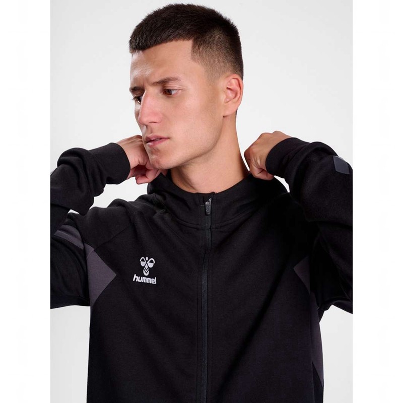 Hummel Travel Zip Hoodie Heren Zwart | 804106-546