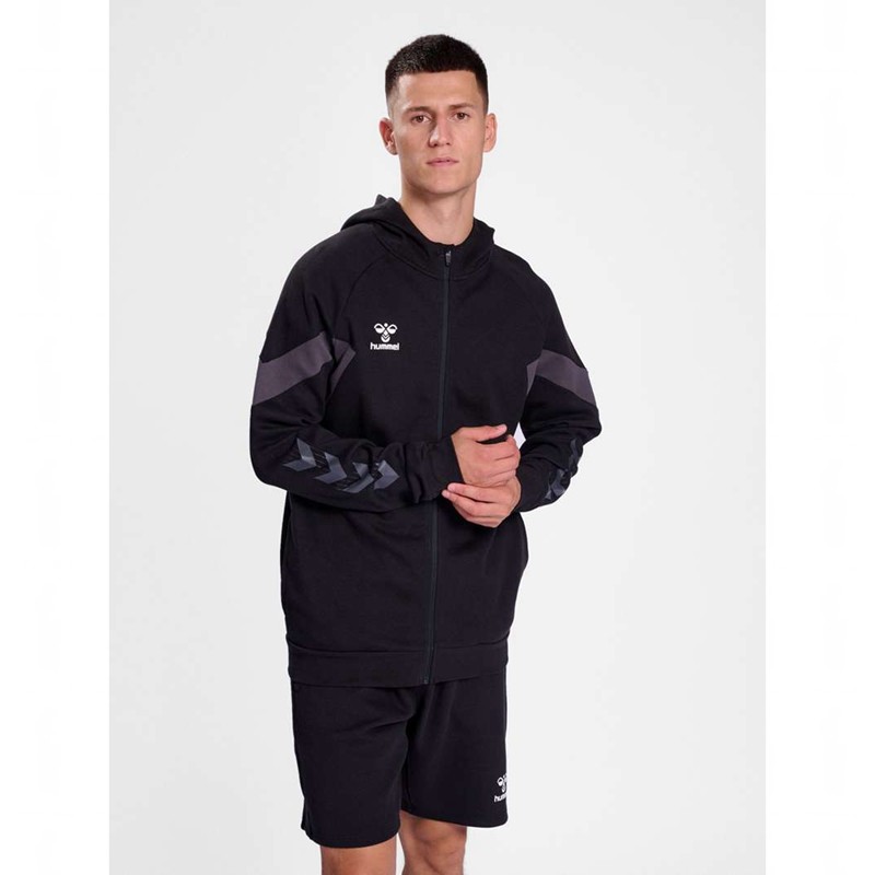Hummel Travel Zip Hoodie Heren Zwart | 804106-546