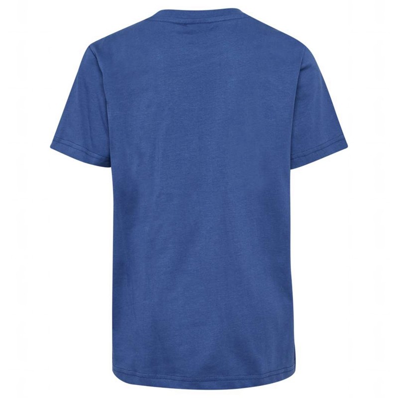 Hummel Trelle S/S T-shirts Kinderen Blauw | 514145-852