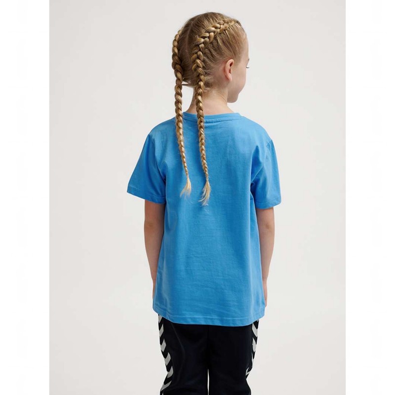 Hummel Tres S/S Korte Broek Kinderen Blauw | 649862-511