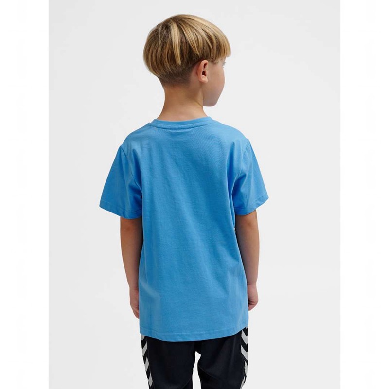 Hummel Tres S/S Korte Broek Kinderen Blauw | 649862-511