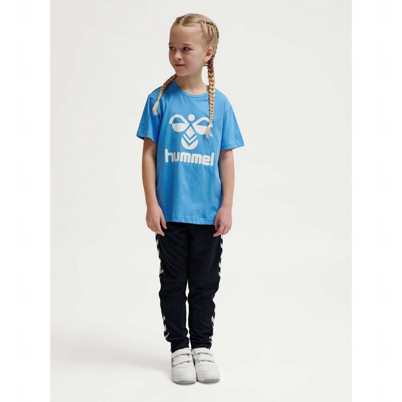 Hummel Tres S/S Korte Broek Kinderen Blauw | 649862-511