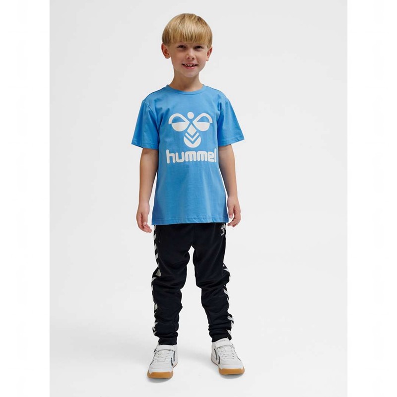 Hummel Tres S/S Korte Broek Kinderen Blauw | 649862-511