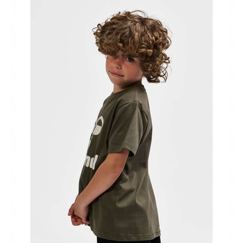 Hummel Tres S/S Sweatshirts Kinderen Olijfgroen | 298972-140