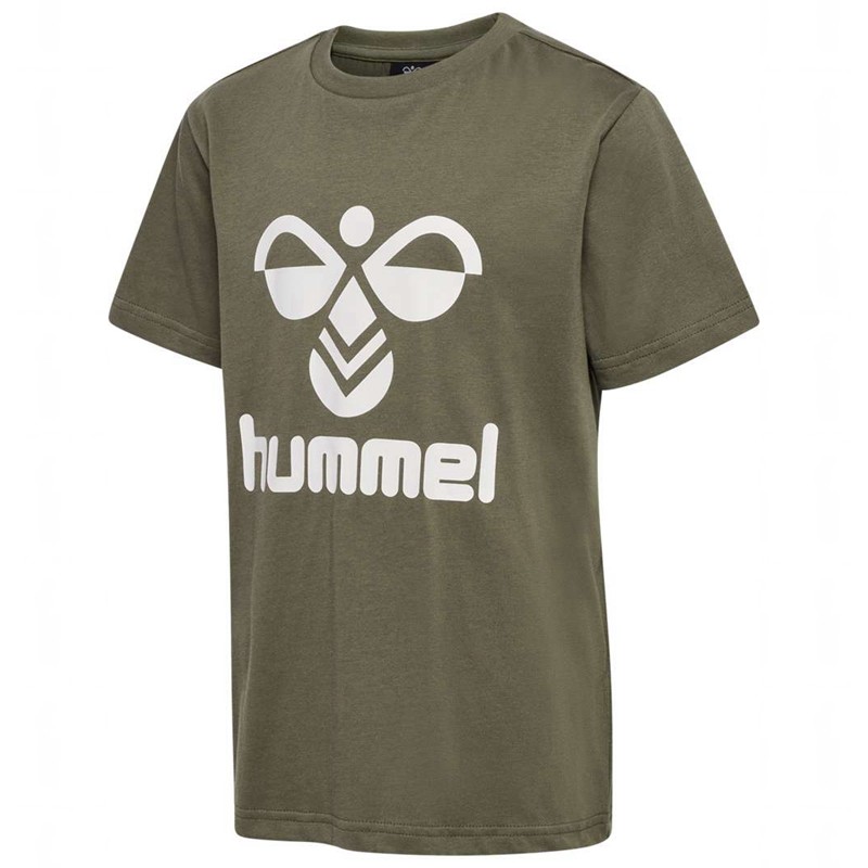 Hummel Tres S/S Sweatshirts Kinderen Olijfgroen | 298972-140