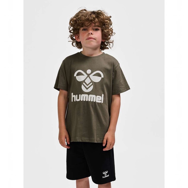 Hummel Tres S/S Sweatshirts Kinderen Olijfgroen | 298972-140