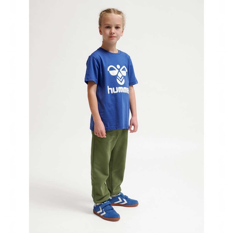 Hummel Tres S/S T-shirts Kinderen Blauw | 770067-249
