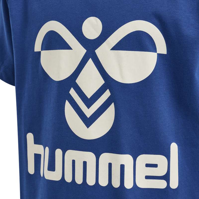 Hummel Tres S/S T-shirts Kinderen Blauw | 982961-676