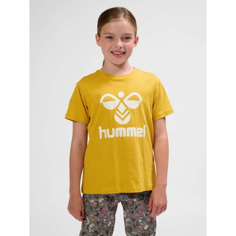 Hummel Tres S/S T-shirts Kinderen Geel | 112012-814