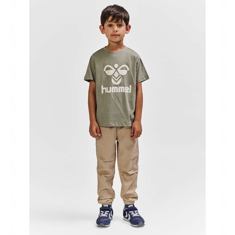 Hummel Tres S/S T-shirts Kinderen Grijs | 800142-519