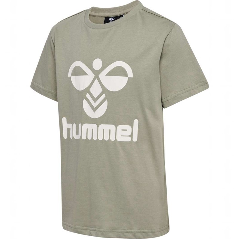 Hummel Tres S/S T-shirts Kinderen Grijs | 800142-519