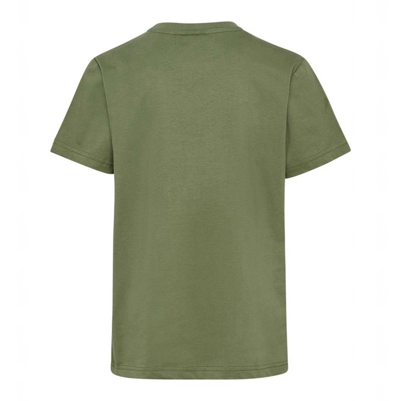 Hummel Tres S/S T-shirts Kinderen Olijfgroen | 509120-422