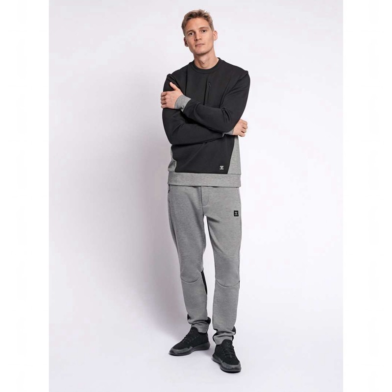 Hummel Tropper Sweatshirts Heren Zwart | 059072-215