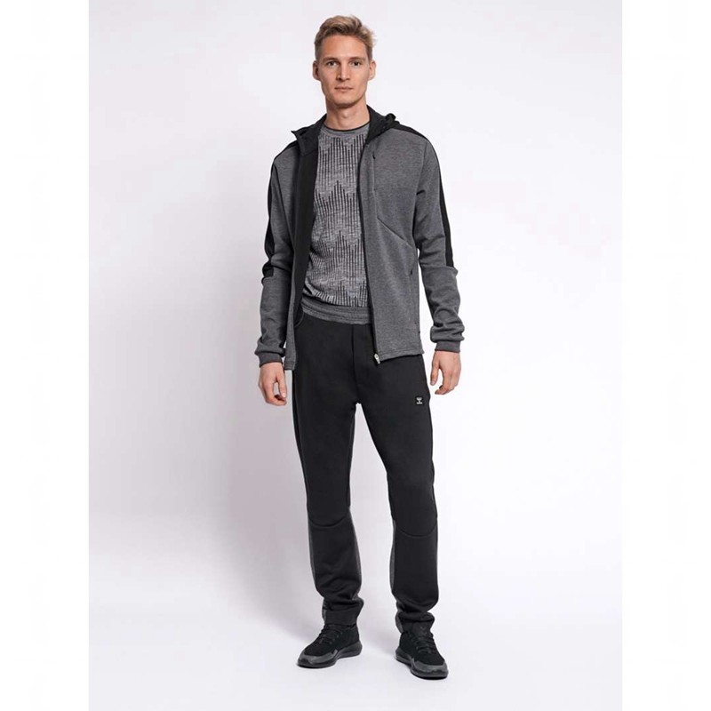 Hummel Tropper Tapered Broek Heren Zwart | 911401-423