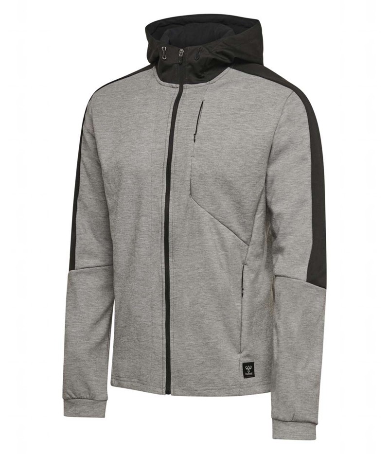 Hummel Tropper Zip Hoodie Heren Grijs | 137600-703