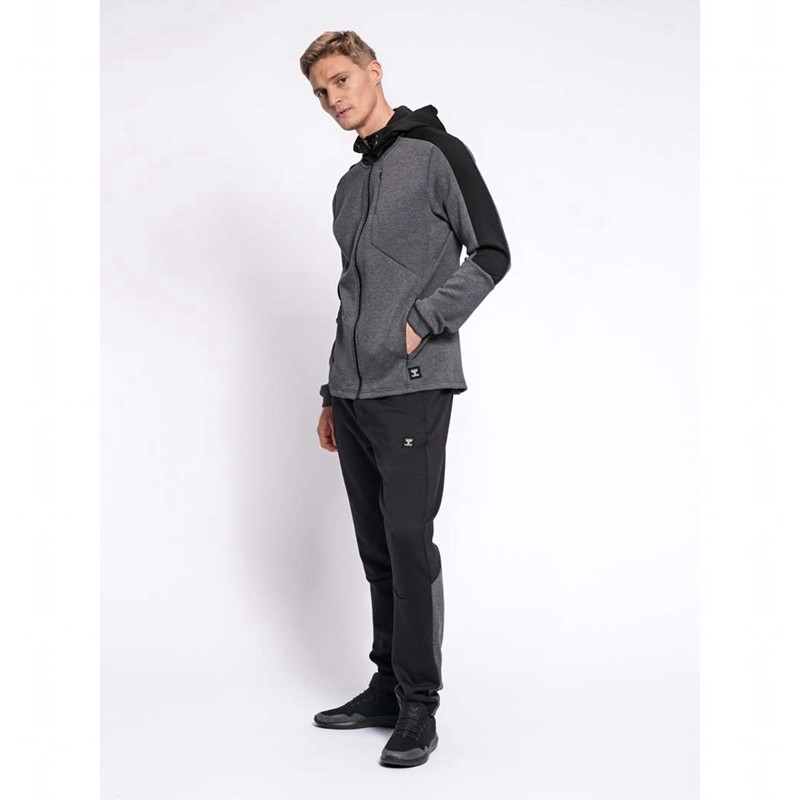 Hummel Tropper Zip Hoodie Heren Zwart | 833098-910
