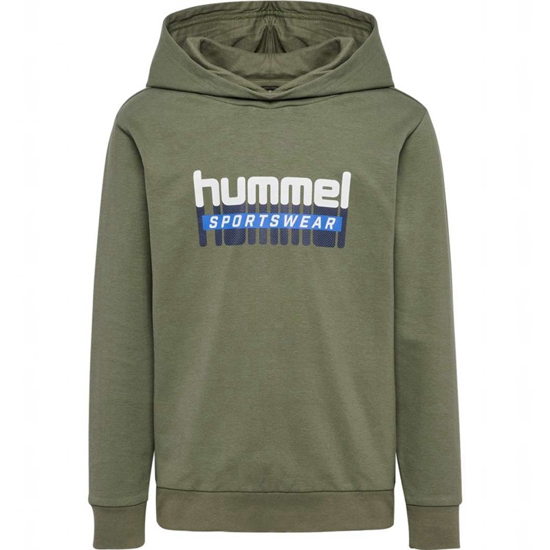 Hummel Tukas Hoodie Kinderen Olijfgroen | 597351-999