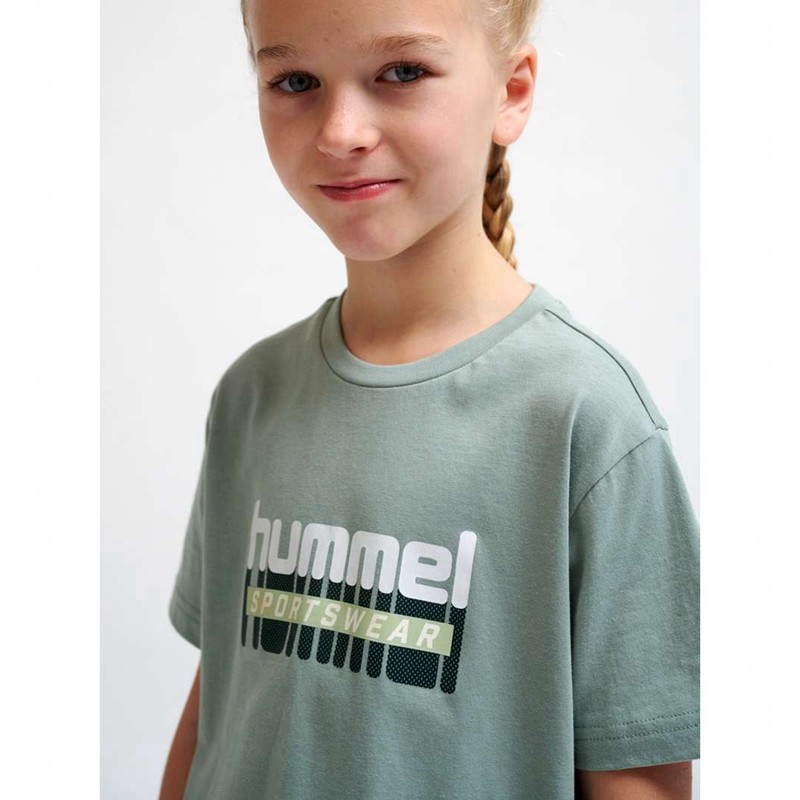 Hummel Tukas S/S 2-pack Broek Kinderen Groen | 422648-991
