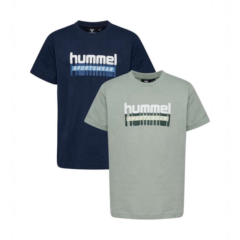 Hummel Tukas S/S 2-pack Broek Kinderen Groen | 422648-991