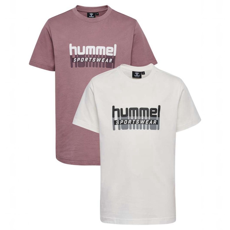 Hummel Tukas S/S 2-pack Jassen Kinderen Wit | 319136-654