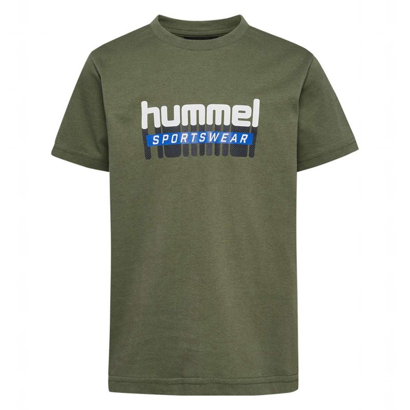 Hummel Tukas S/S Broek Kinderen Olijfgroen | 489330-574